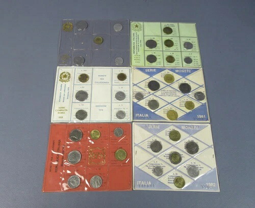 コレクションロット イタリアリラ硬貨 BUコレクション 77～82年