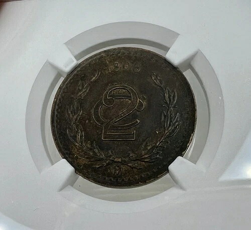 1906 メキシコ Mo 2 センタボ NGC AU55 BN - 95442