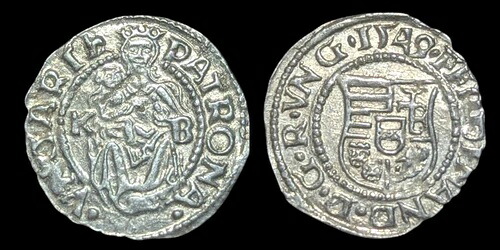 1549年 ハンガリー国王フェルディナンドの聖母子像 アンティーク 旧銀貨