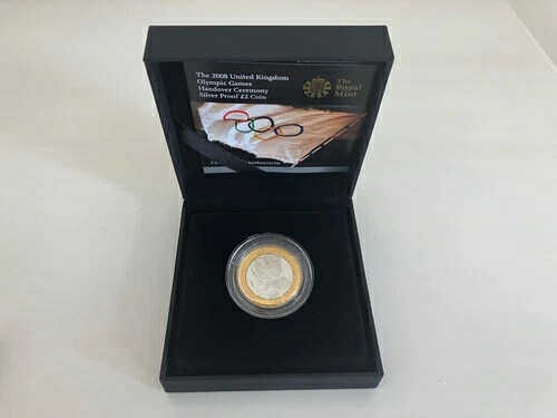 Simply Coins ~ 2008 シルバー プルーフ オリンピック ハンドオーバー 2 2 プリペイド コインボックス CoA-
