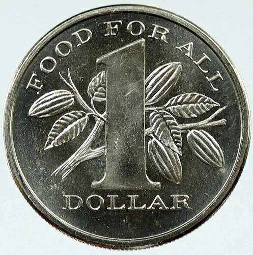 1979年 トリニダード・トバゴ FAO フード・フォー・オール アンティーク 1ドル硬貨 i118722