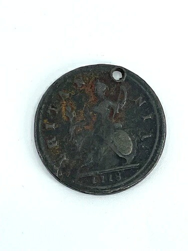 1718年 ハーフペニー ジョージ イギリス銅貨