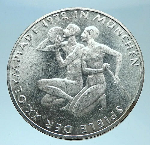 1972年ドイツ・ミュンヘン夏季オリンピック 20選手記念 10マルク銀貨 i77946