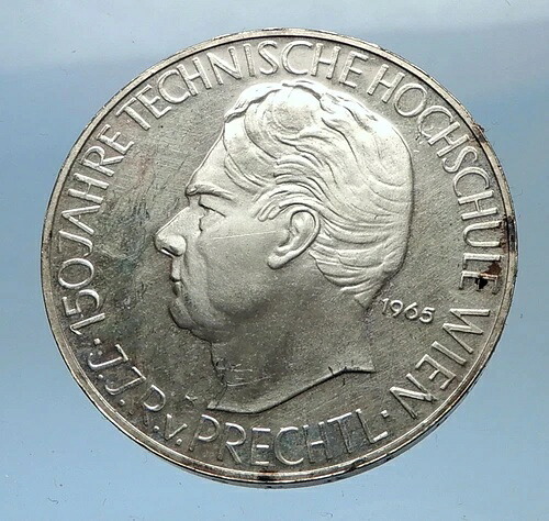1965年 オーストリア ウィーン工科大学創立150周年記念 銀貨 i68969
