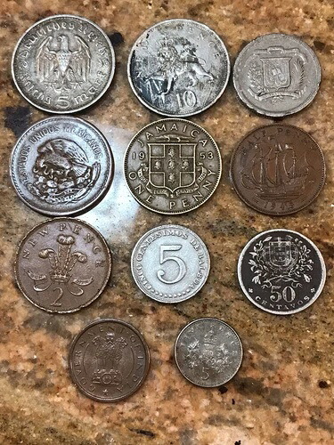 1936年ドイツ5マルク硬貨。さらに10枚のコイン付き。説明をご覧ください。