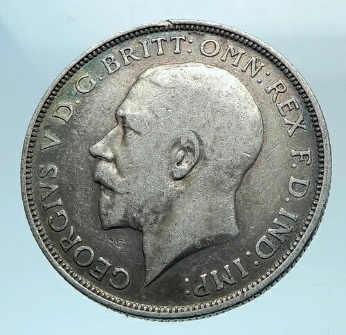 1915年 イギリス ジョージ5世 フローリン銀貨 2シリング i78158