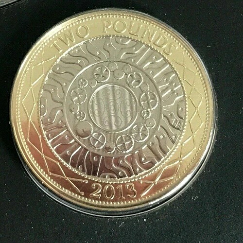 Simply Pieces ~2013 Technologie 2 Deux Livre Monnaie Brilliant Uncirculated Bu|WORLD RESOURCE【QUEEN店】