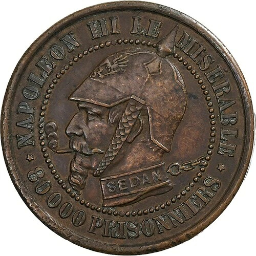 [#1158557] フランス、ナポレオン 3 世、モジュール ド 5 サンタイム、1870 年、パリ、風刺画、B