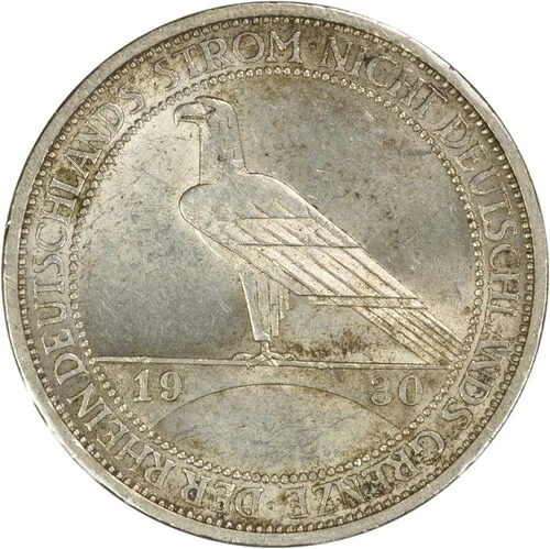1930年 ドイツ ワイマール 3マーク KM67 UNC 未認証 #901