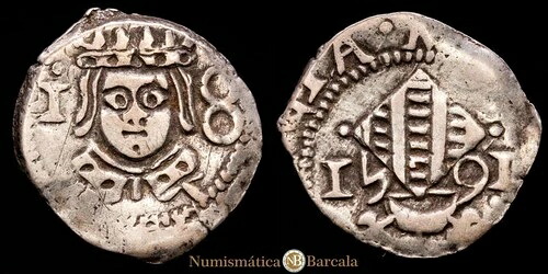 フェリペ 4 世(1621-1665)ディエチョケーノ(1,63 グラム)1651 バレンシアMBC-