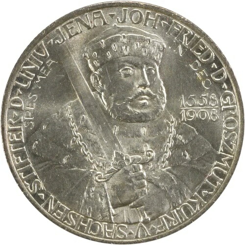 1908年 ドイツ州-Saxe-Weimar-Eisenach 2 マーク選択BU 未認証 #913-