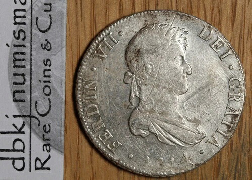 ボリビア - 1814 PTS PJ - 8 Reales - Ferdin VII - スクラッチ - AU - 未回路について-
