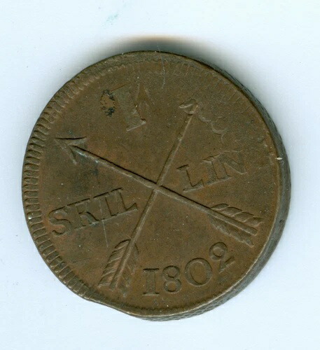 スウェーデン 1802年 スキリング金貨 - ほぼ未流通