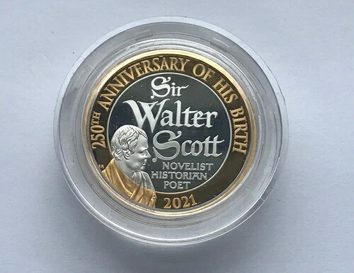 Simply-Coins 2021 サー・ウォルター・スコット 2ポンド シルバー プルーフ 限定 550