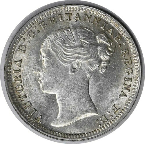 1875年 イギリス 3ペンス KM730 Choice BU 未認定 #110