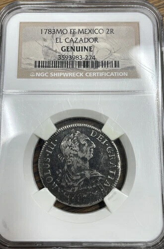 1783 Mo FF メキシコ 2 リール エルカザドール回復 NGC 純正-
