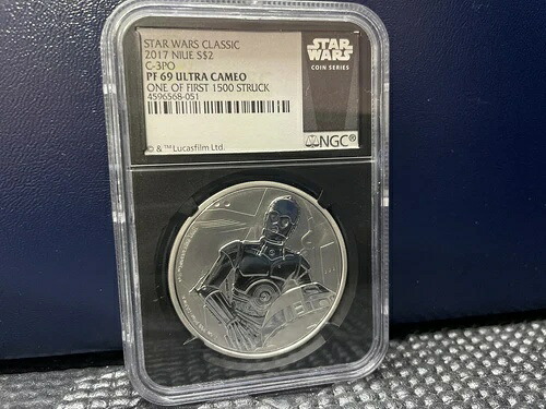 2017年 NIUE S$2 スターウォーズ クラシック C-3PO NGC PF 69 UC 初回生産1500体のうちの1体 58,685円
