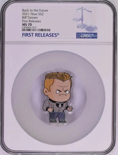 バック・トゥ・ザ・フューチャー 限定版 2021 ビフ・タネン 1オンス 銀貨 NGC 70 FR