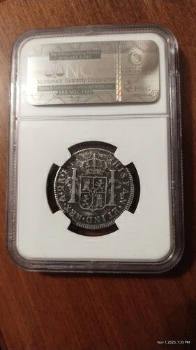 1783年 MO FF メキシコ 2R NGC 純正「エルカザドール」難破船シルバーリール-