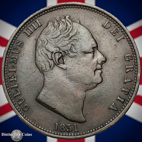 イギリス 1831年 ハーフペニー 1/2ペンス GB5226