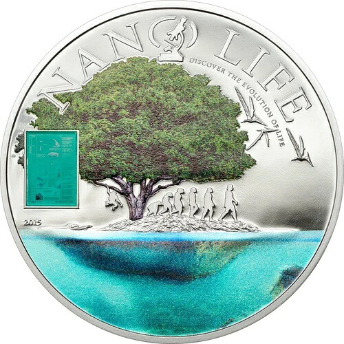 2015年ナノライフ ナノチッププルーフ銀貨