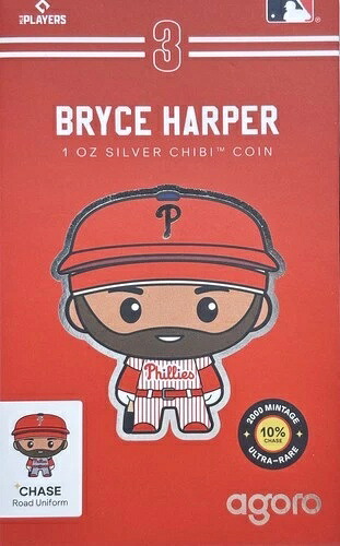 2025年 $2 ニウエ 1オンス 0.999 シルバー MLB アゴラブライス ハーパー 0827/2000 #14121- 58,685円