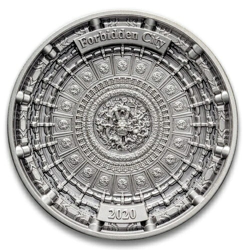 2020年 10ドル ソロモン諸島 紫禁城 - 100グラム 純銀貨