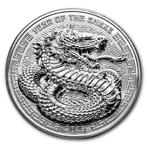 2025年 フィジー 1オンス シルバー イヤー・オブ・ザ・スネーク BU-マット UHR｜WORLD RESOURCE【QUEEN店】