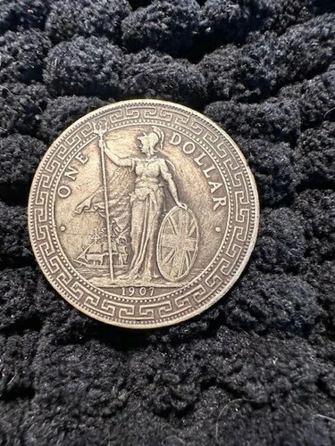 1907年 -イギリス(香港) ビクトリア女王 シルバートレードドル-