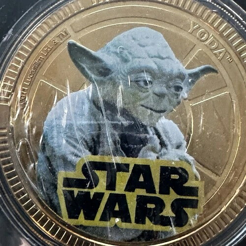 2011年 スターウォーズ ヨーダ コレクターズコイン NIUE 1ドル 金メッキ ニュージーランド造幣局未開封