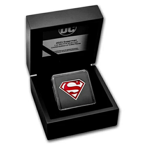 2021年 ニウエ 1オンス DCコミックス スーパーマン シールド型銀貨
