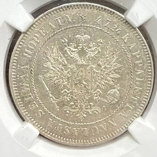 1908 L フィンランド 2 マルカ NGC MS 61