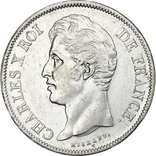 [#1201206] フランス、5フラン、シャルル10世、1829年、ナント、銀貨、EF、KM:728.12