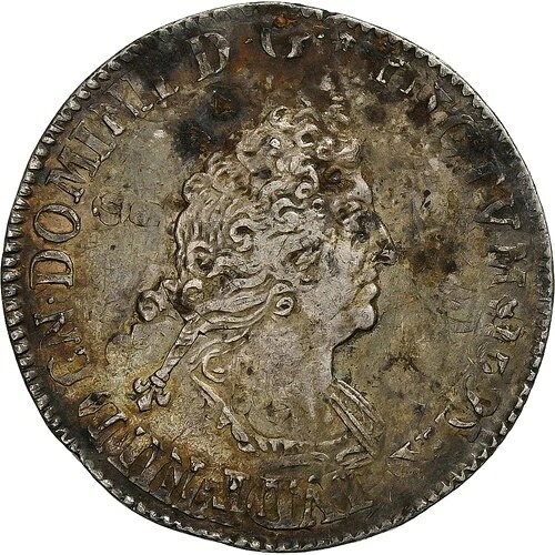[#1510089] フランス、ルイ 14 世、1/2 ?cu aux 8 L、1704-1709 年、改革、シルバー、EF
