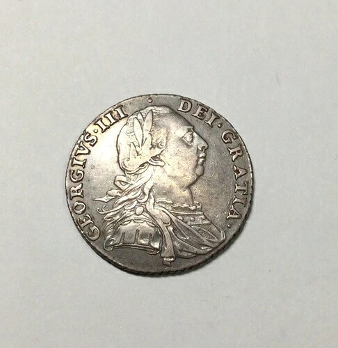 イギリス 1787年 ジョージ3世 シリング 非常にシャープな装飾が施された美しいコイン 55,055円