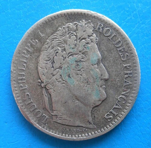 ルイ・フィリップ、2フラン銀貨 1835年 パリ IN サウンドジュース 未洗浄および蛇口 55,055円