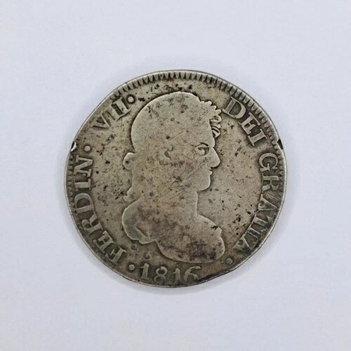 1816 メキシコ 8 レアレス サカテカス ミント Z. A.G フェルディナンド 7 世 レア フェルディナンド 7 世 #SA19