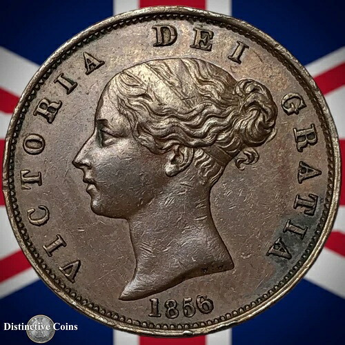イギリス 1856年 ハーフペニー 1/2ペンス GB5323