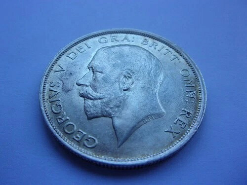 16SCK16 イギリス ジョージ5世 1918年 銀製ハーフクラウン