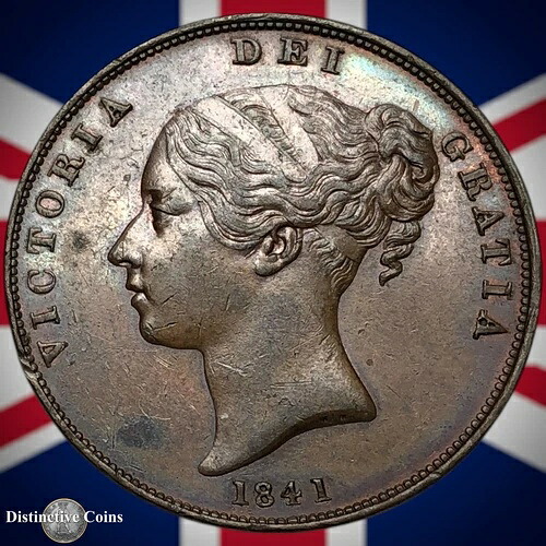 イギリス 1841 ペニー 1ペンス GB6126
