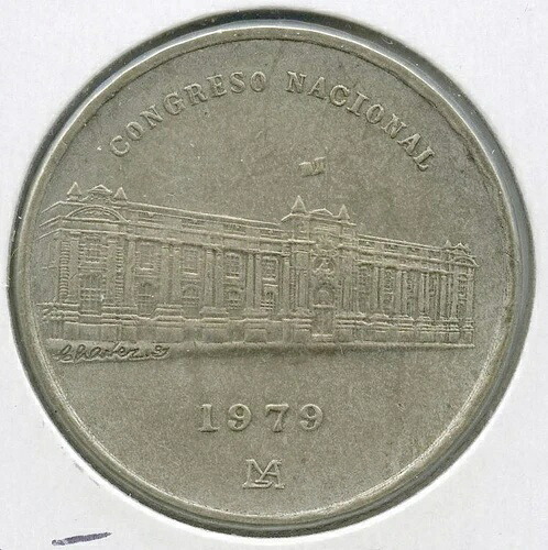 1979 ペルー 1000 ソール銀貨 Un Mil - Congress Nacional - DN166