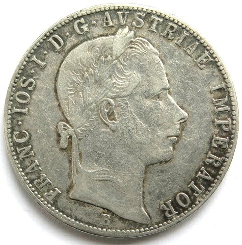 [R3430] 1 フロリン 1860 B、フランツ・ヨーゼフ1世（1848-1916）