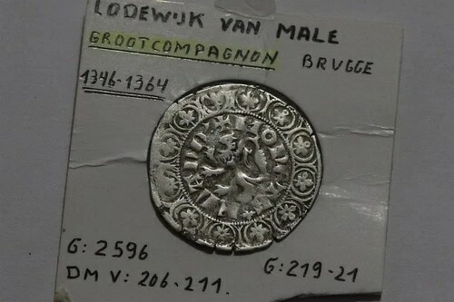 ?? ???? オランダ ベルギー ロデヴィク ヴァン マレ グルート コンパニオン c.1350 3.15Gr B84