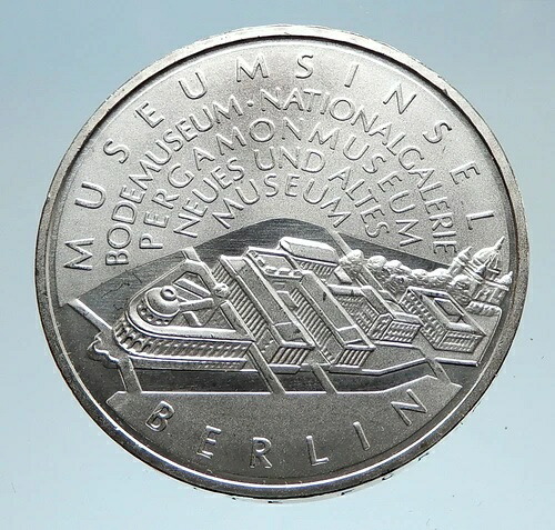 2002年 ドイツ ベルリン博物館 航空写真 純銀製 ドイツ10ユーロ硬貨 i74956