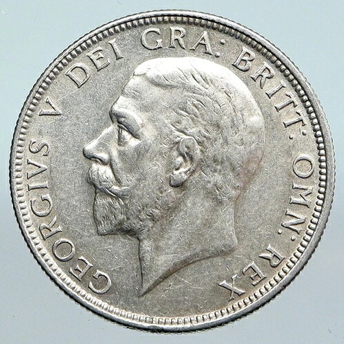 1928年 イギリス ジョージ5世 フローリン銀貨 2シリング i89951