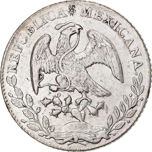 [#1507252] メキシコ、8レアル、1879/8年、メキシコシティ、中国墨、銀、AU｜WORLD RESOURCE【QUEEN店】