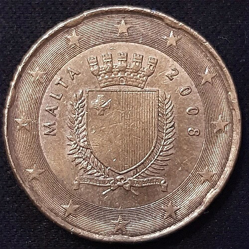 2008年 20ユーロセント硬貨、マルタ