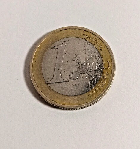 1ユーロ硬貨 ドイツ 2002年 ミュンヘン \