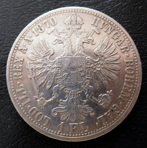 オーストリア / フランツ・ヨーゼフ1世 - 銀貨 1フロリン / 1870 A