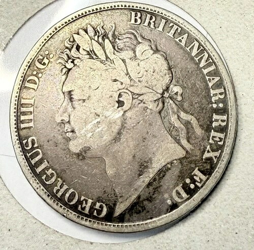 1822年 イギリス王冠 - 銀92.5%